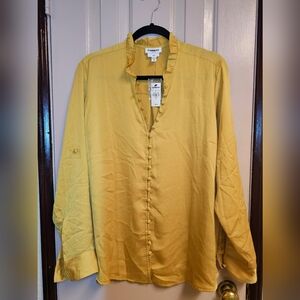 Express Womens Yellow Shirt
